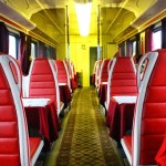 Restaurant car dining on the Trans Siberian