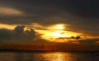 sunset singapore yacht