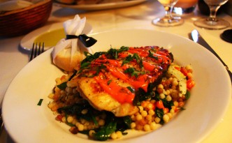 kokkari estiatorio san francisco halibut polenta