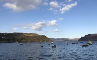 portree harbour isle of skye highlands