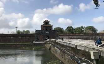 imperial city hue moat bridge