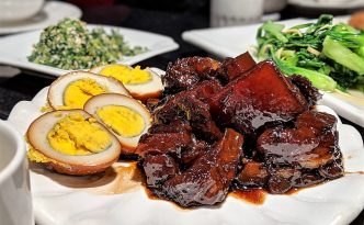 braised meat lu rou Shanghai Grandmother Restaurant near the Bund