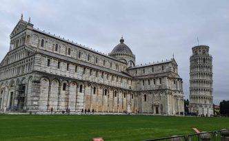 paying to climb up the Leaning Tower of Pisa