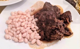tuscan beef stew Trattoria Cesarino in Florence